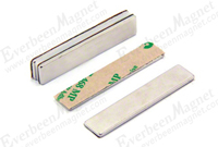 Adhesive 50*10*2mm thick N42 Neodymium Magnet